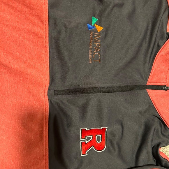 Adidas Vintage Quarter-Zip, Official On-Field Apparel, Rutgers, Medium - Picture 2 of 3